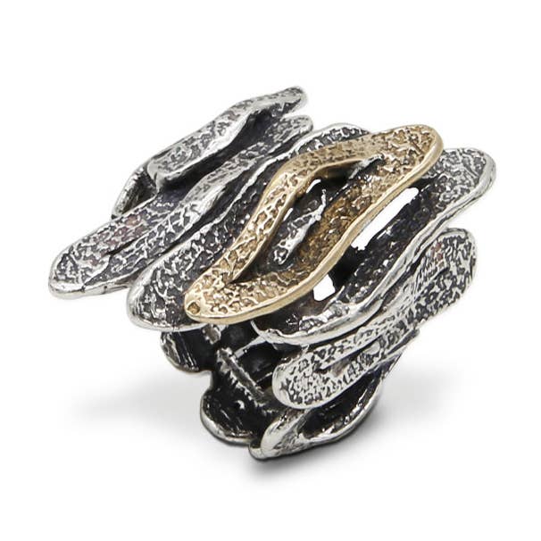 Losanghe Bandring aus 925er Silber und Bronze (AR039) für den Großhandel von Mandile Gioielli