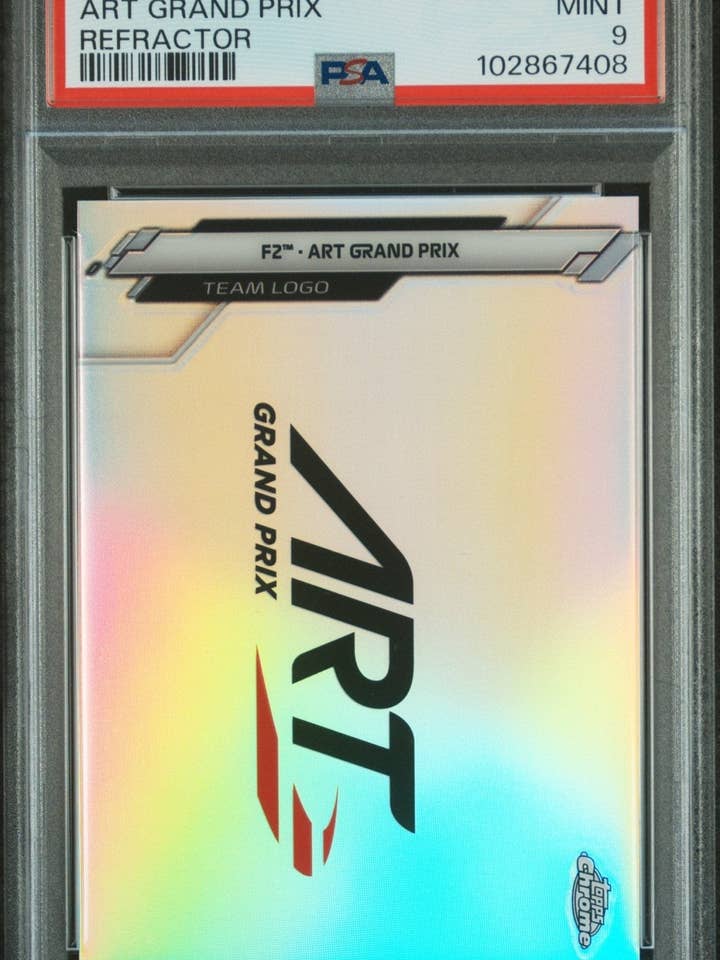 2020 Topps Chrome Formule 1 #124 Art Grand Prix Refractor PSA 9 voor wholesale door Chronic Cards
