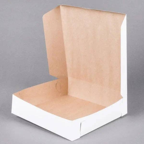 Party Expo, LLC - Wholesale Gift Box - White Bakery Box - 10" x 10" x 2.5"1