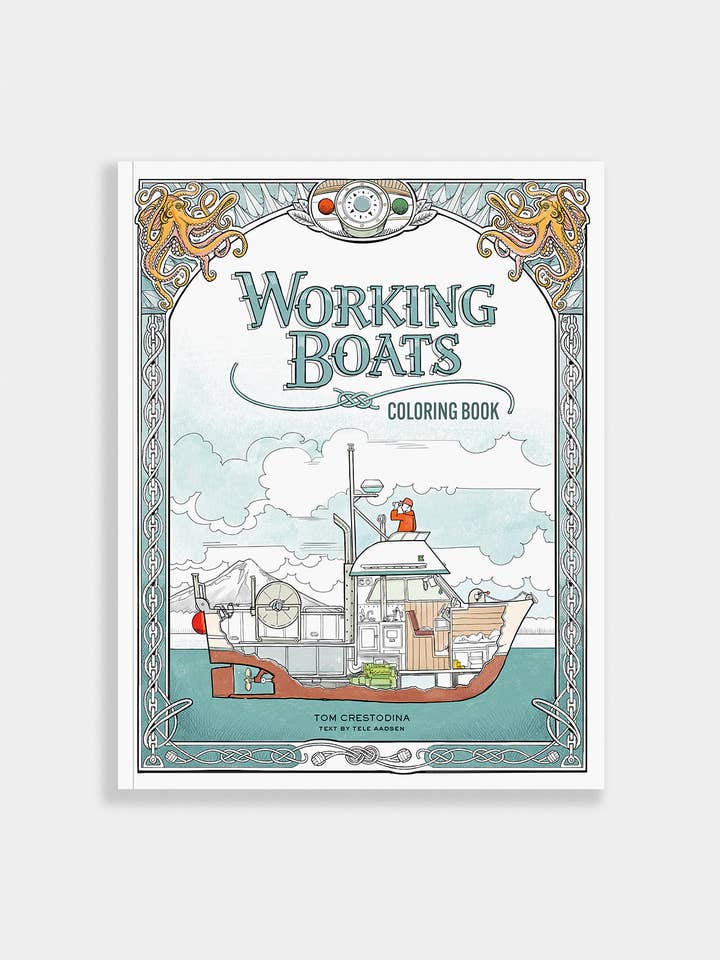 Working Boats Coloring Book: Coloring Book of Life at Sea for wholesale by Blue Star Press