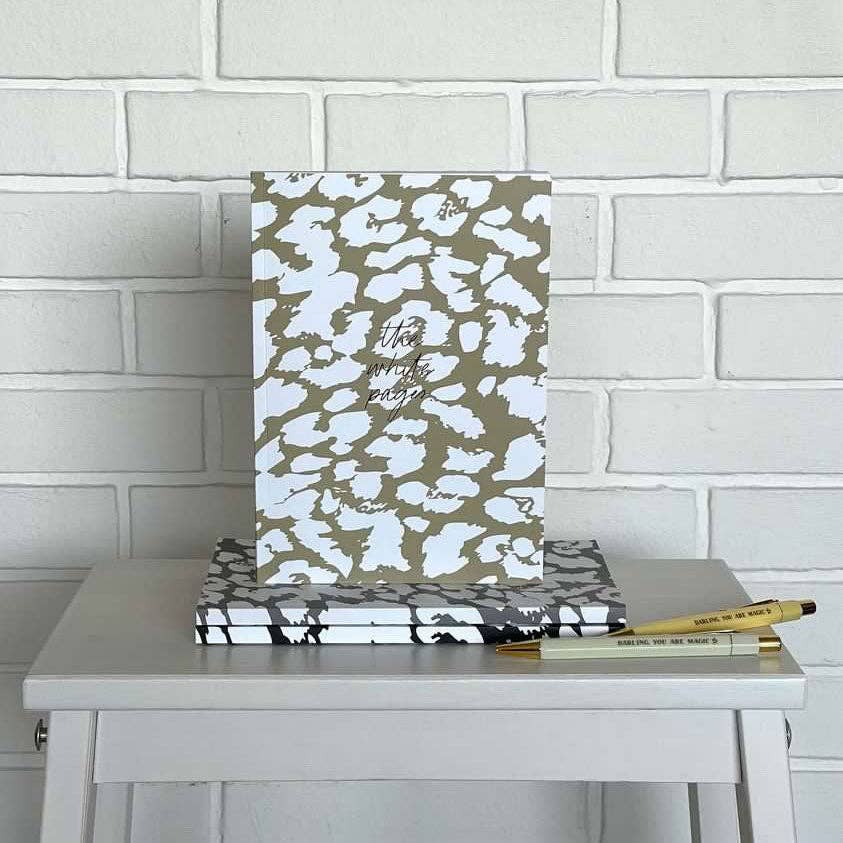 Real Passionates - Wholesale Notebook - Notizbuch, "White Pages", Leopard, A5, blanko Seiten2