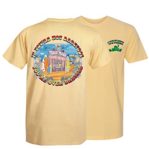 Barefoot Beach Shack Garment Dye Short Sleeve T-Shirt for wholesale by Peace Frogs