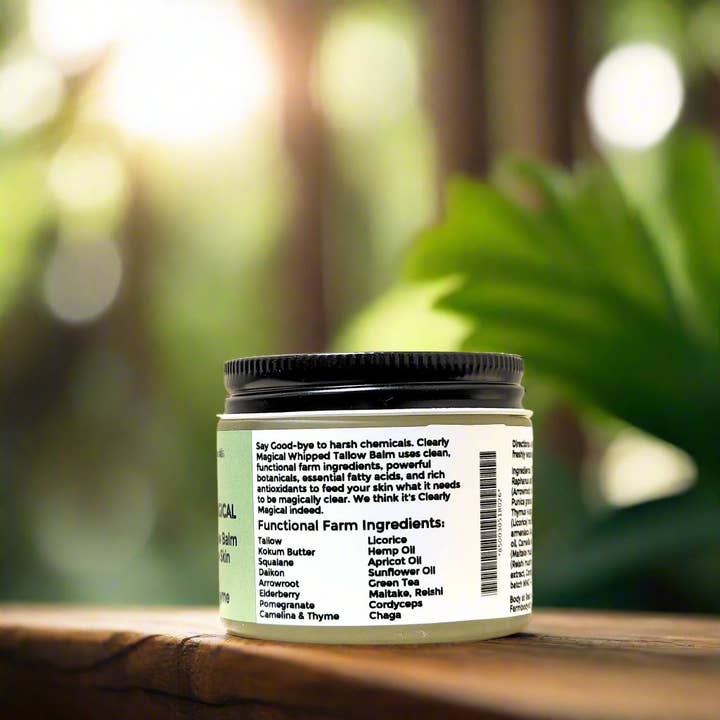 Farmbody Skin Care - Wholesale Facial Moisturizer - Tallow Skin Care | Clearly Magical Tallow Balm for Acne