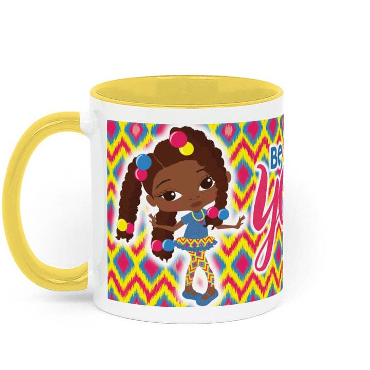 TAZZA IN CERAMICA LITTLE AFRONISTA | Fefus Designs per la vendita all'ingrosso da parte di Fefus Designs