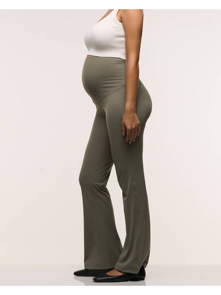 Sage Straight Flare Overbelly Maternity Leggings for wholesale on Faire2