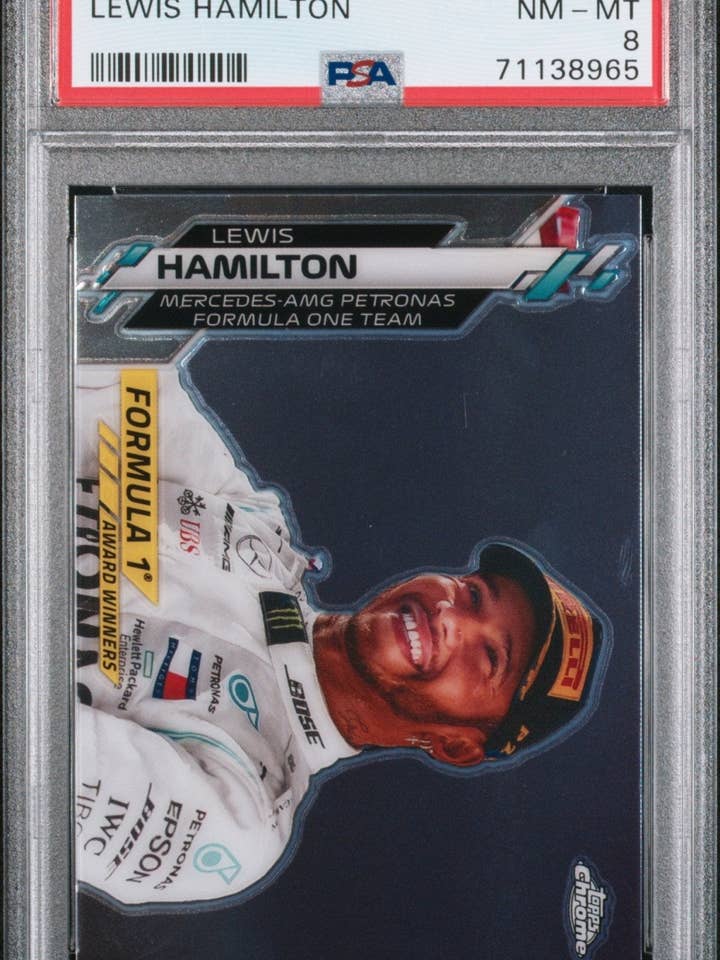 2020 Topps Chrome Formula 1 #197 Lewis Hamilton PSA 8 for wholesale by Chronic Cards