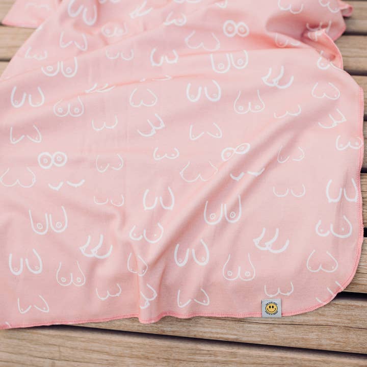 The Little Milk Bar - Wholesale Bedding Blanket - Kids & Baby - Boobs Baby Blanket1