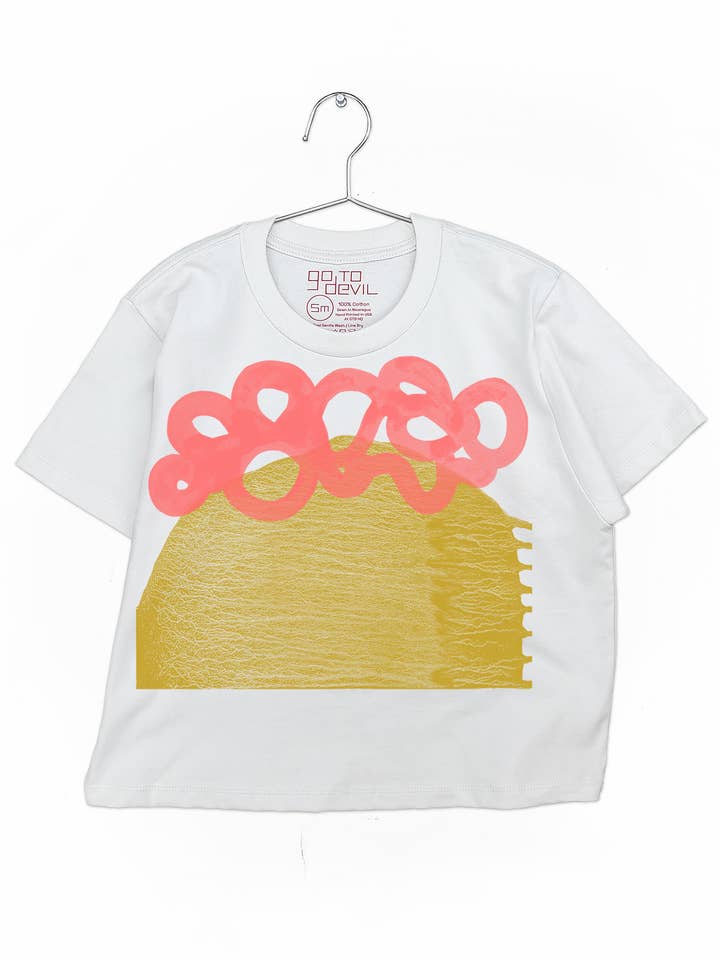 Go To Devil - Wholesale Screen Printed T-Shirt - Women's - Wander Elaine Heavyweight High Waist Boxy Tee1