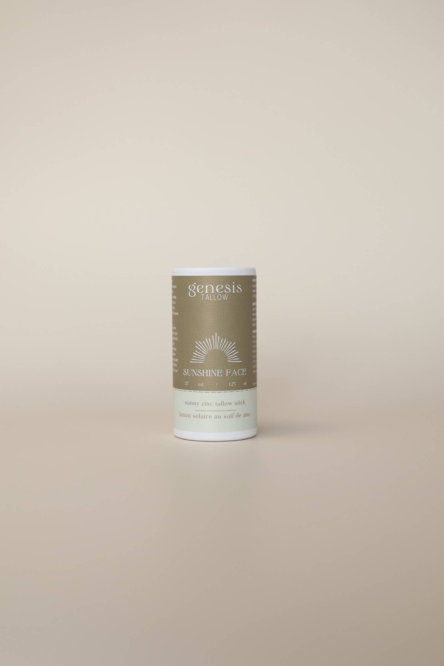 Genesis Tallow - Vente Crèmes solaires - Bâton de zinc au suif Sunshine - Écran solaire naturel1