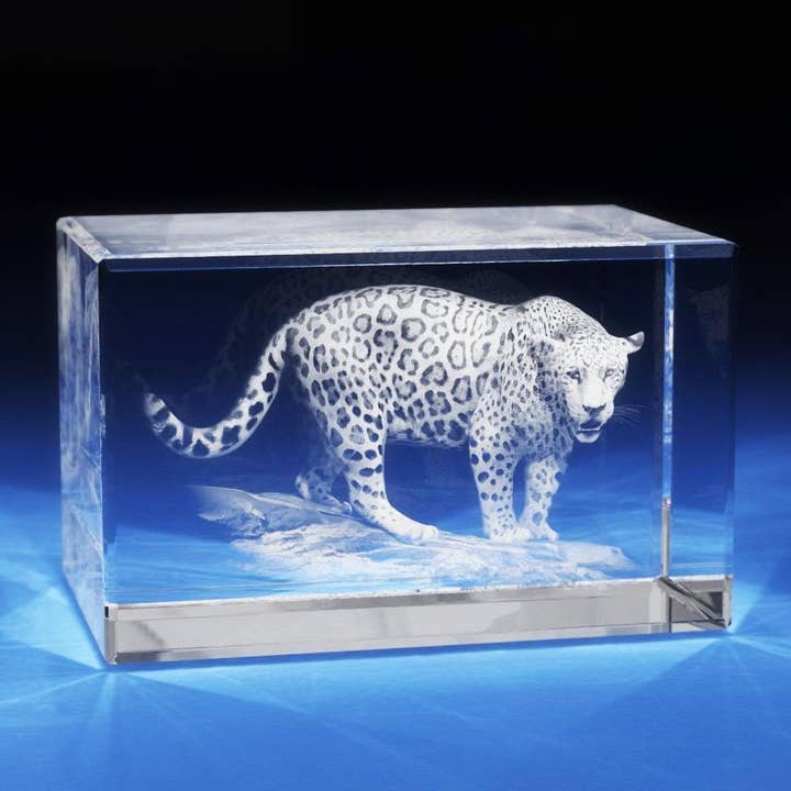 3D Crystal Jaguar for wholesale by 3D Laser Gifts