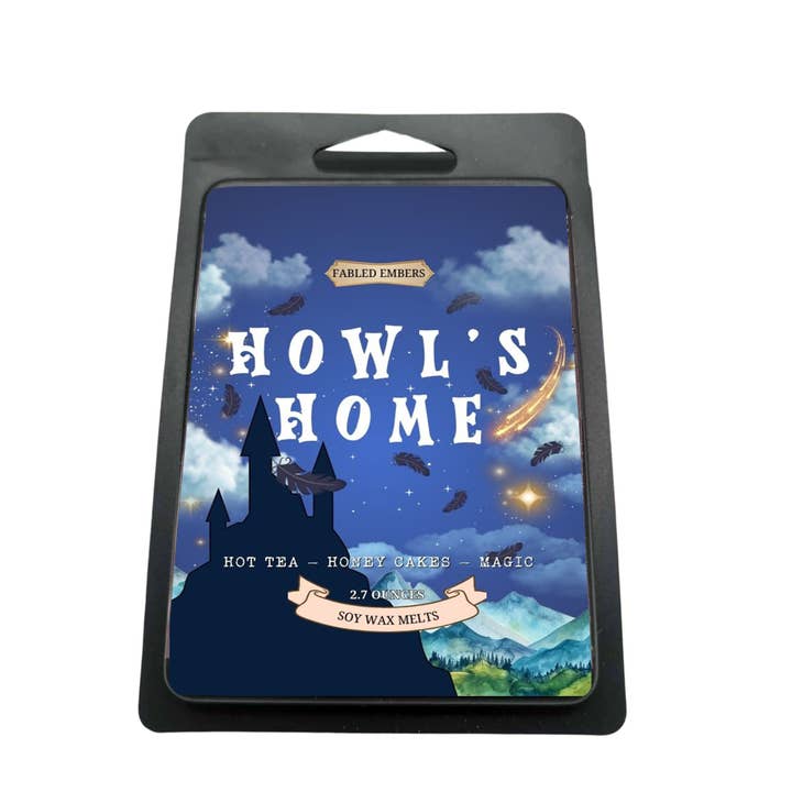 HOWL'S HOME nostalgic cozy anime lovers wax melts for wholesale by Fabled Embers