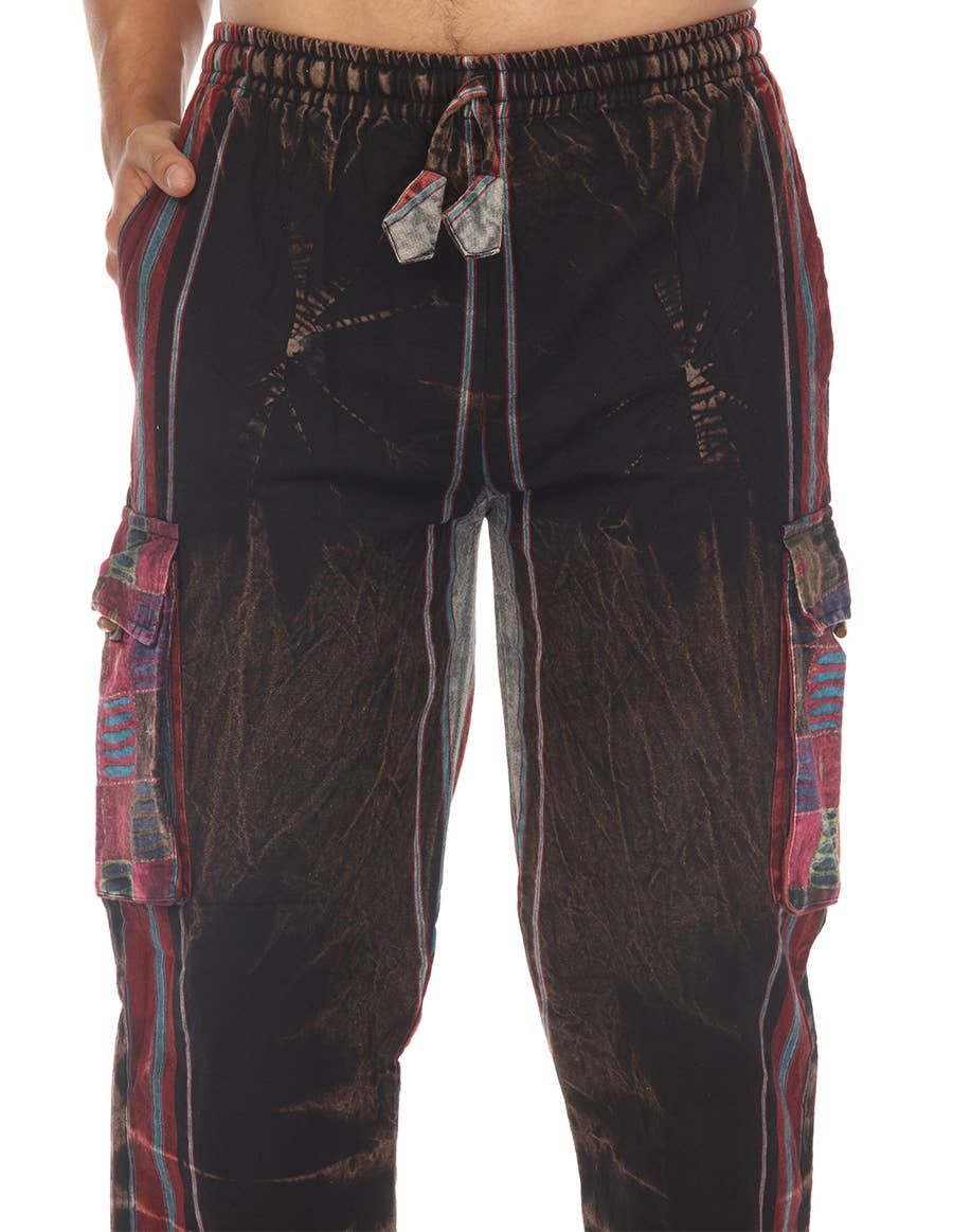 The Collection Royal / Royal Handicrafts - Vendita all'ingrosso Pantalone - Donna - Pantaloni Hippie Boho Hippie in cotone Stonewash16