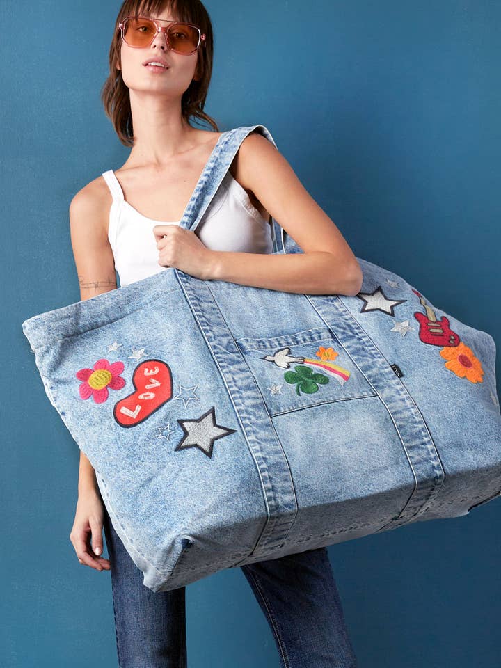 Bolso de mezclilla muy grande para venta al por mayor de Billy T