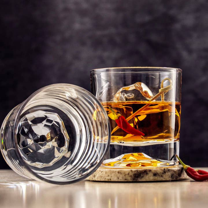 JoyJolt - Wholesale Cocktail/Liquor Glass - Radiant Double Old Fashioned Glass Tumblers Drinking Glasses5