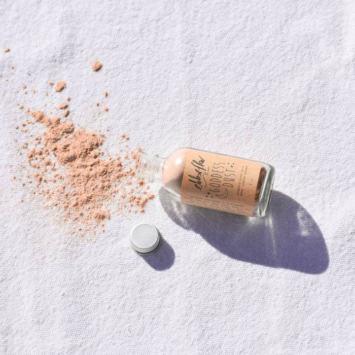 Ebb & Flow – wholesale Body glitter/shimmer – Goddess Dust - Organic Shimmer Powder, for face body & hair1