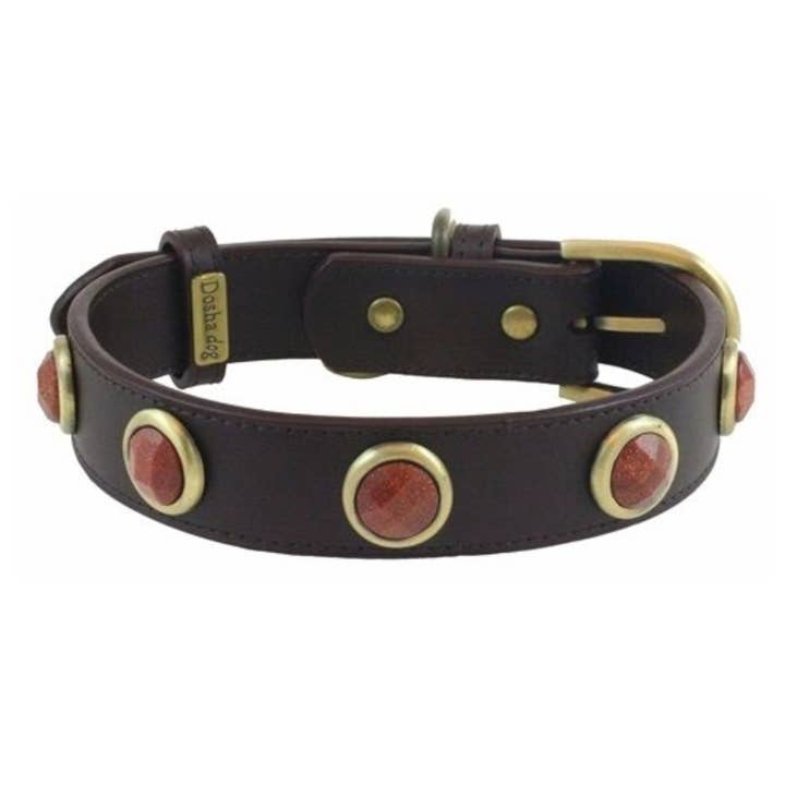 Ghiaia per cani collare/guinzaglio - marrone, oro arenaria per la vendita all'ingrosso da parte di Dosha Dog