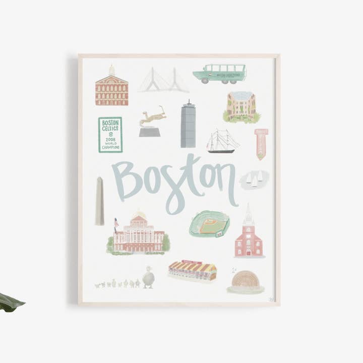 Palm Prints - Wholesale Art Print - Boston Landmark Print1