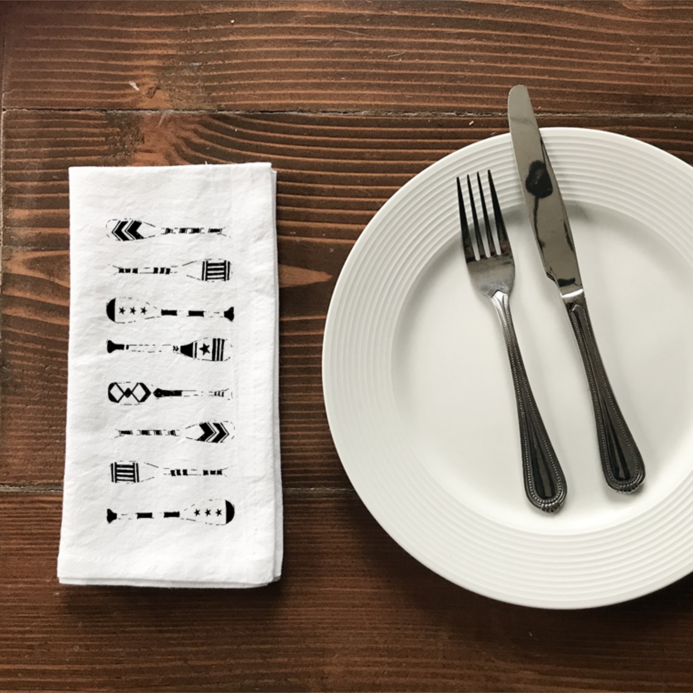 Napkins Set Makes a Cute Wedding Gift Whale Cotton Napkins Hand Screen Printed Napkins Quality Dinner Napkin