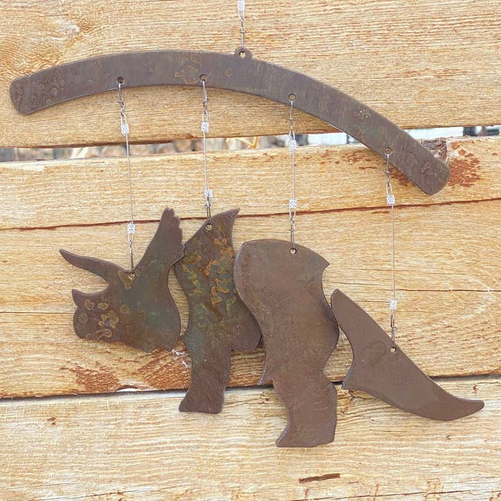 Dinosaur Windchime for wholesale by Cut-n-rust LLC
