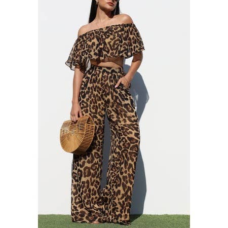 LEOPARD JUNGLE SERENADE ENSEMBLE SET for wholesale on Faire