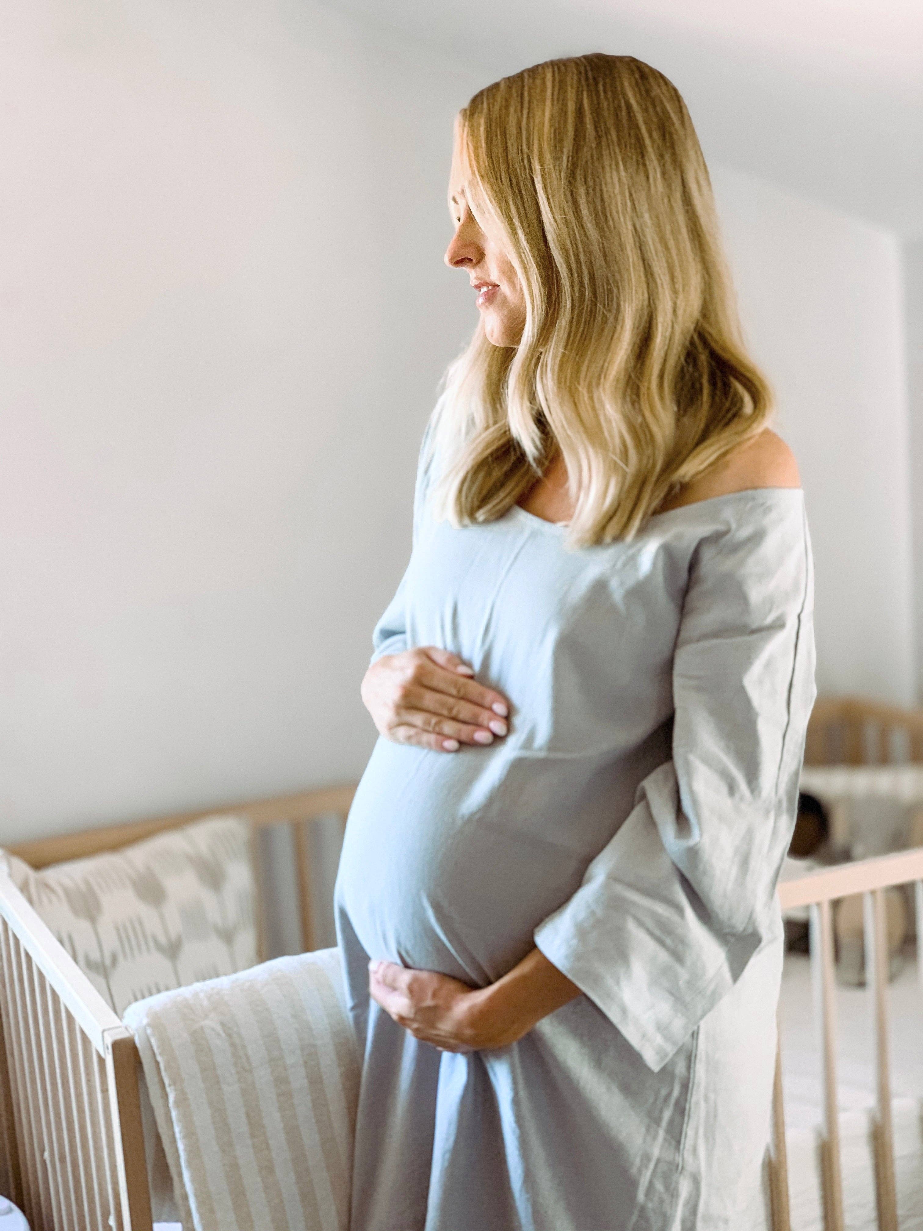 LIV Maternity - Wholesale Nursing Dress - Maternity - Linen Nursing Dress3