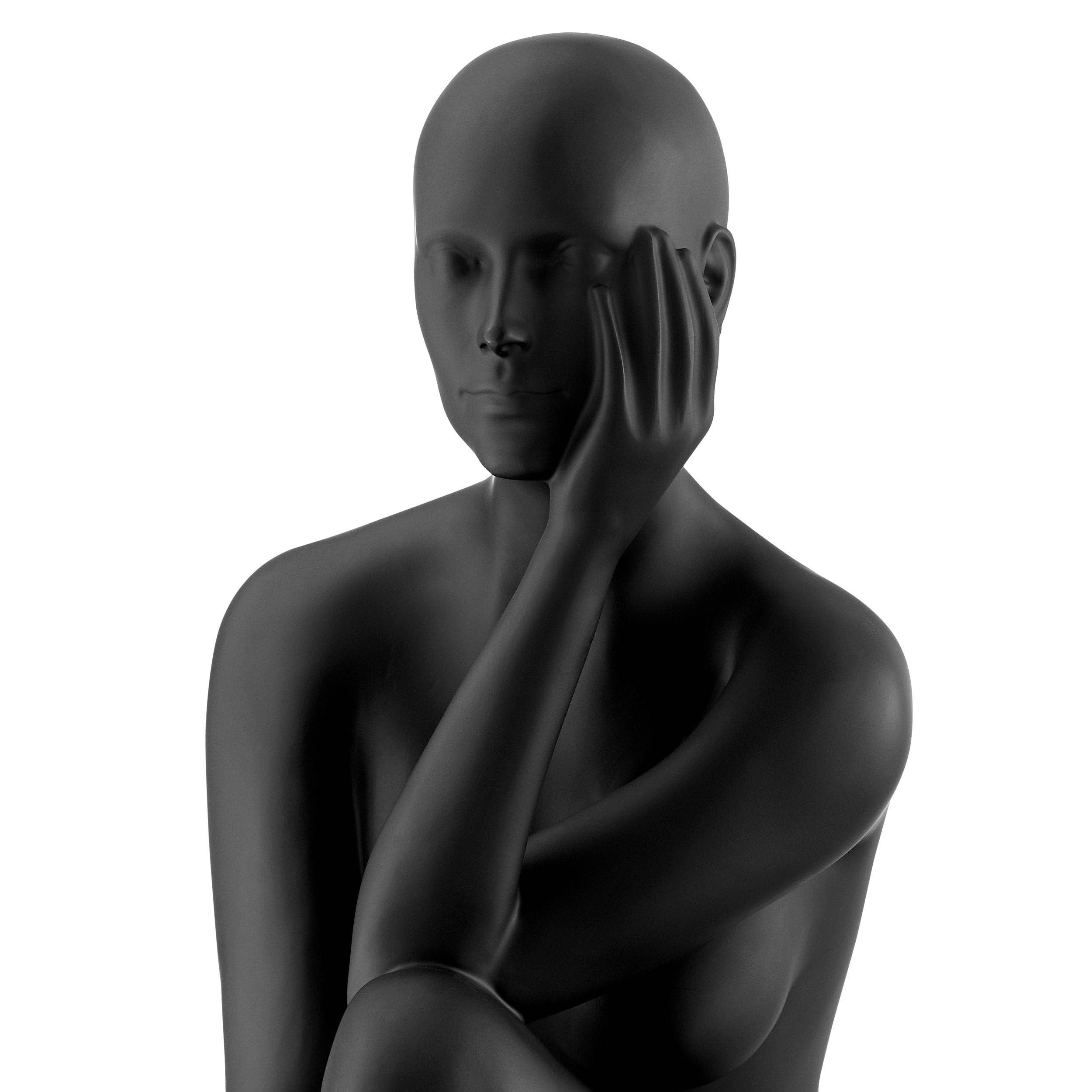 Finesse Decor - Wholesale Sculpture - Antoinette Doll Sculpture // Matte Black2