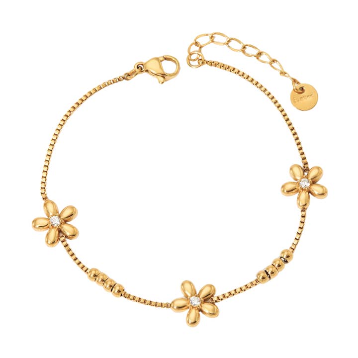 Bracelet basic flower for wholesale by Rosies