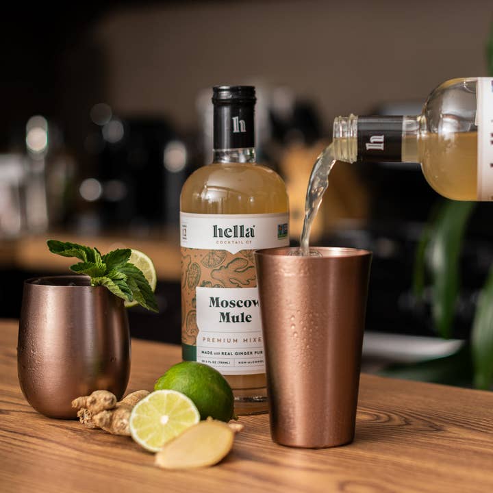 Hella Cocktail Co. - Wholesale Cocktail Mix/Syrup - Cocktail Mixer: Moscow Mule, 750 ml (Case Pack of 6)1