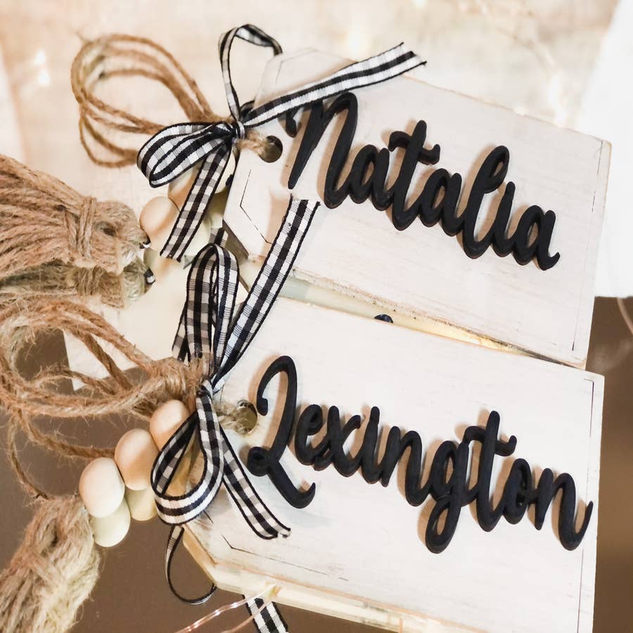 Personalized Stocking Tags, Gift Tags for Kids, Easter Basket Tags