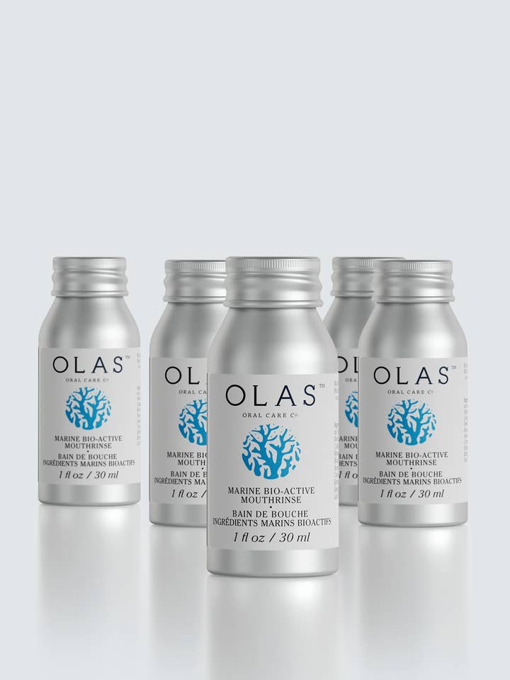 OLAS Mouthrinse - 30 mL - 5-Pack Aluminum Bottles for wholesale by OLAS Wellness