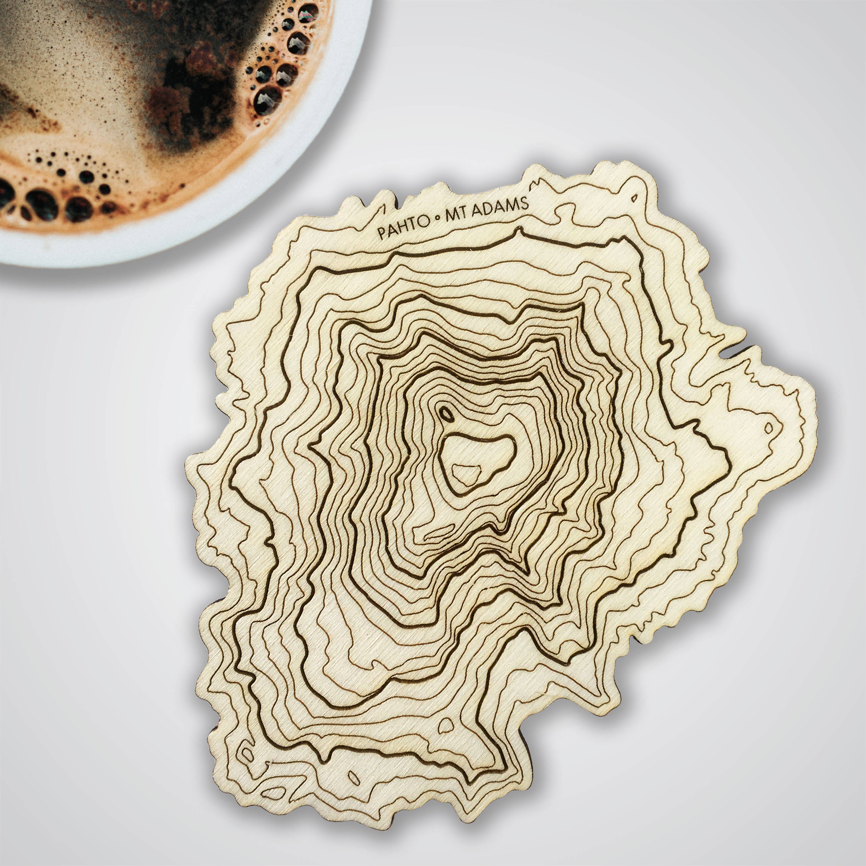 SML | Simple Modern Living - Wholesale Coasters - Washington Volcanoes Topography Coasters - Set of 46