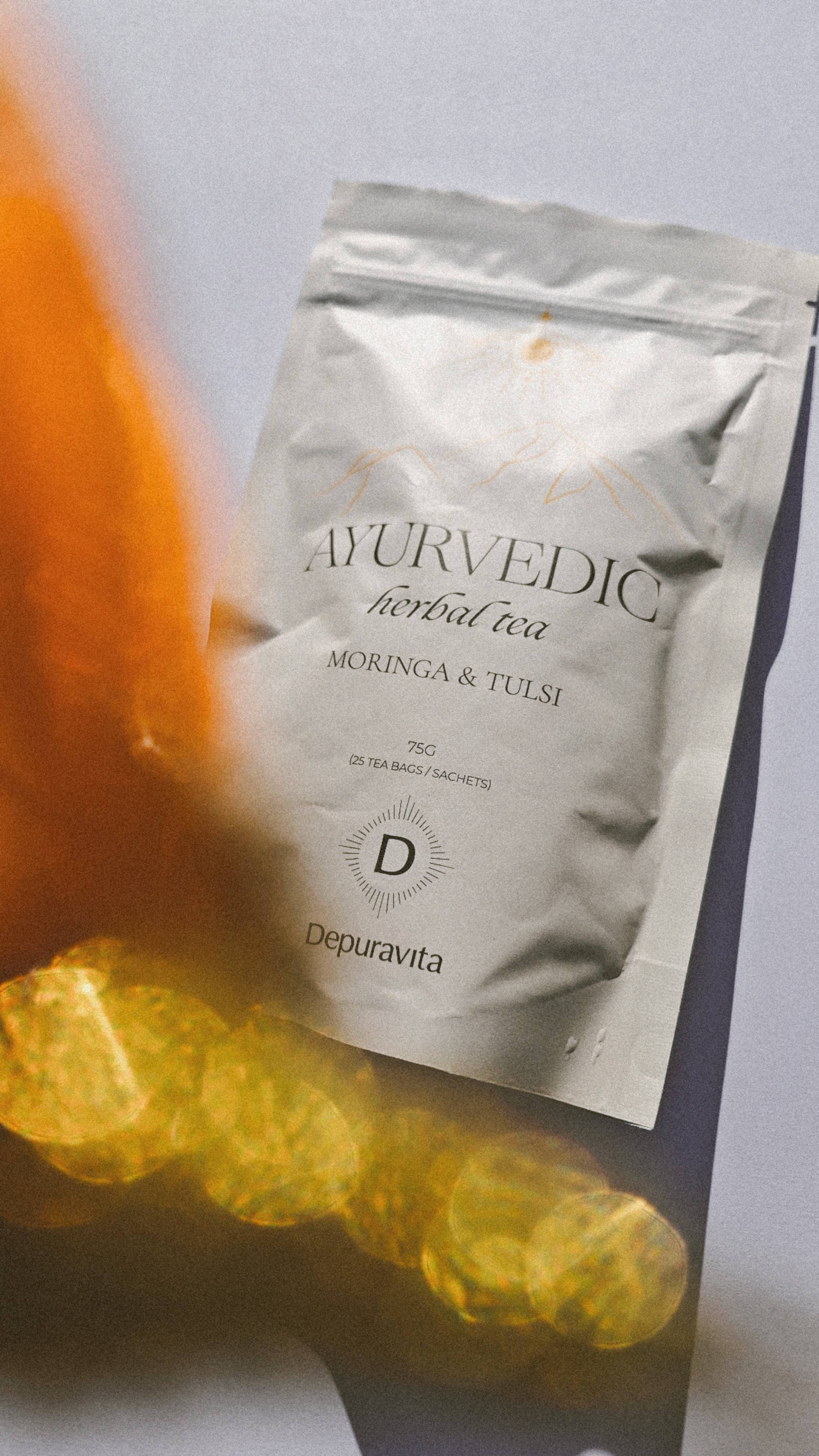 Depuravita – wholesale Health/detox tea – Ayurvedic Herbal Tea – Detox & Calm with Moringa & Tulsi2