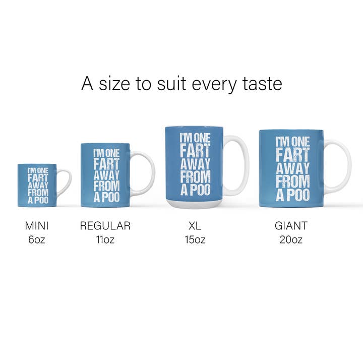 Mug Monster - Wholesale Coffee Mug - I'm One Fart Away From A Poo Mug, Funny Novelty Gift3