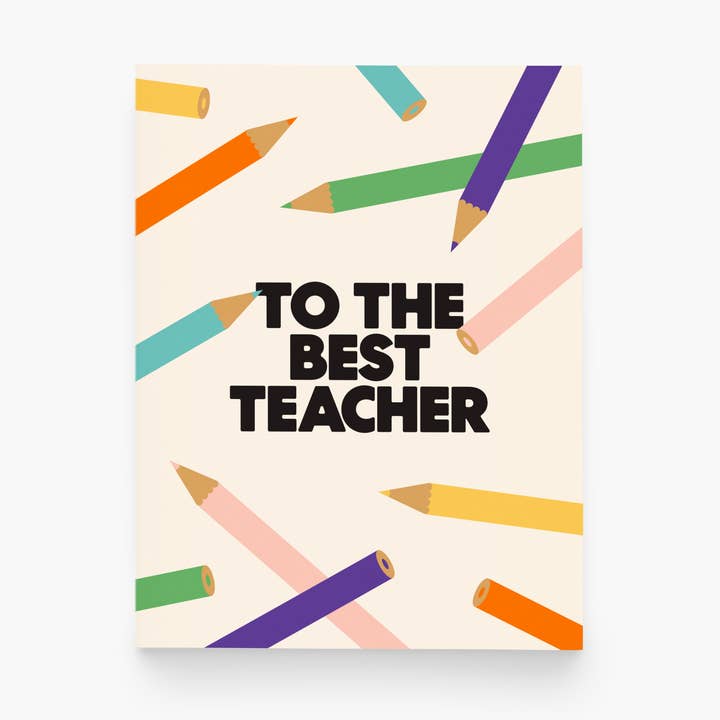 paper&stuff – wholesale Lärare/tillbaka till skolan-kort – Till de bästa lärarfärgpennorna Gratulationskort0