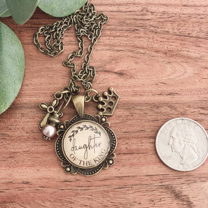 Ivy Barn Designs - Wholesale Pendant/Charm Necklace - Daughter of the King Necklace Christian jewelry gift1