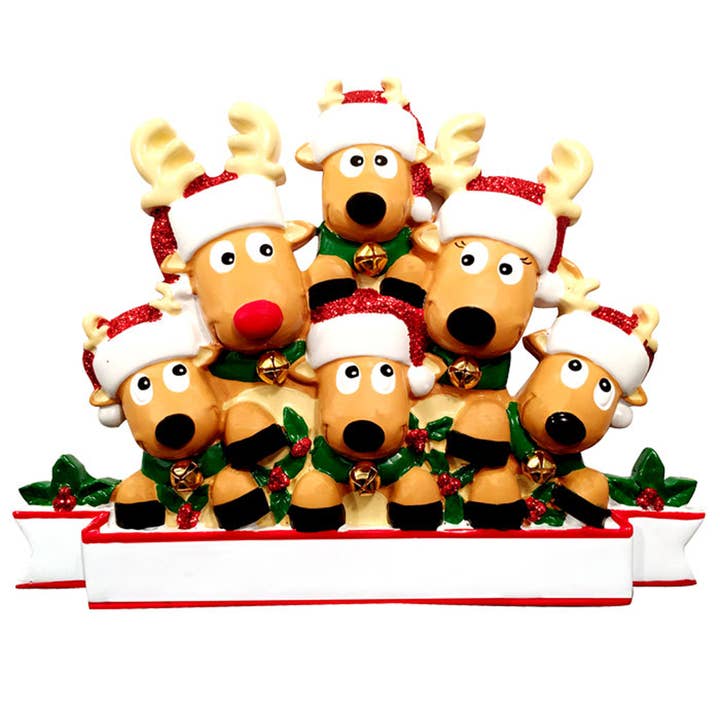 PolarX Ornaments - Wholesale Ornament - Reindeer Family Personalized Ornament
