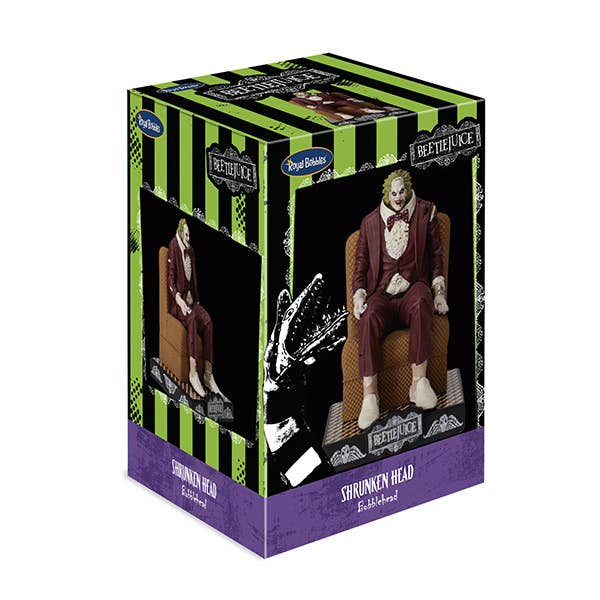 Royal Bobbles - Wholesale Decorative Figurine - Royal Bobbles Beetlejuice Shrunken Head Bobblehead