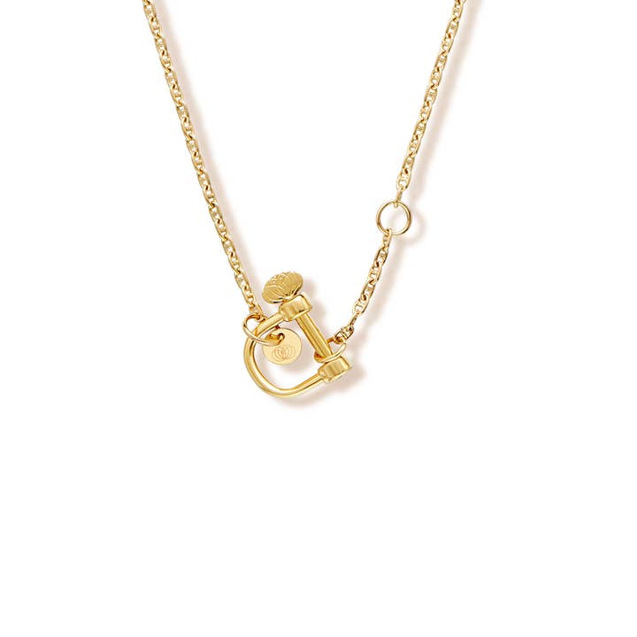 Colar com manilha dourada por atacado de ARMERIA BIJOUX