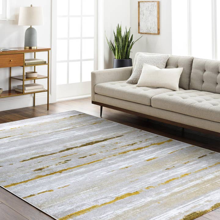 Warm abstract rug for wholesale by Rugura