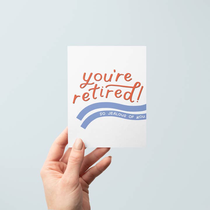 Just Follow Your Art - Wholesale Retirement Card - Retired Jealous Card | Funny Retirement Gift, Congrats