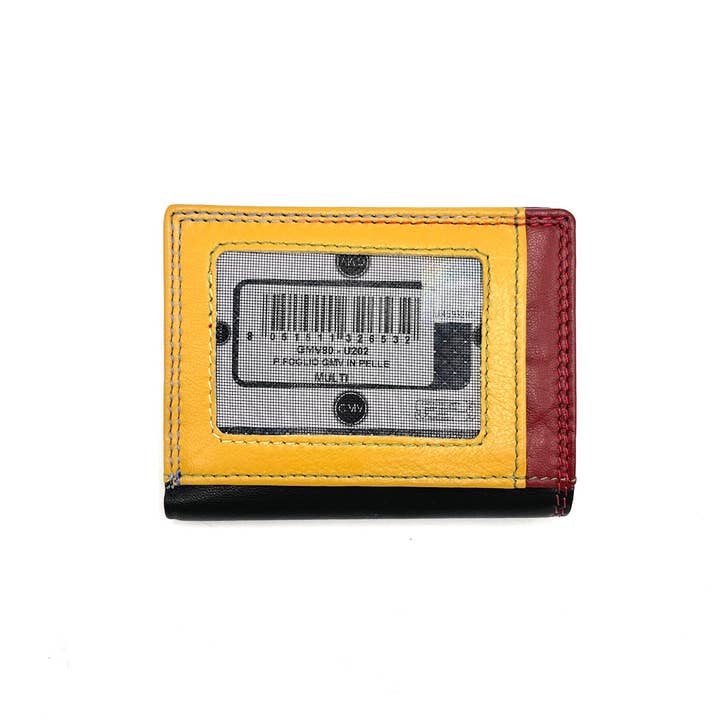 Black Multi Genuine leather wallet, Brand GMV, art. GMV80-202 for wholesale on Faire