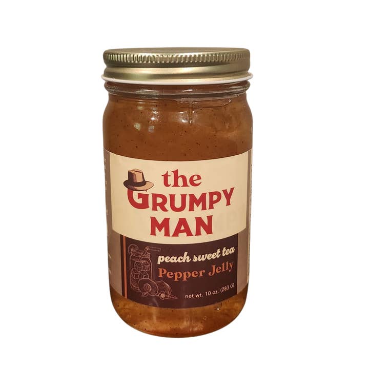 Grumpy Man Foods - Wholesale Jam/Jelly - Peach Sweet Tea Pepper Jelly