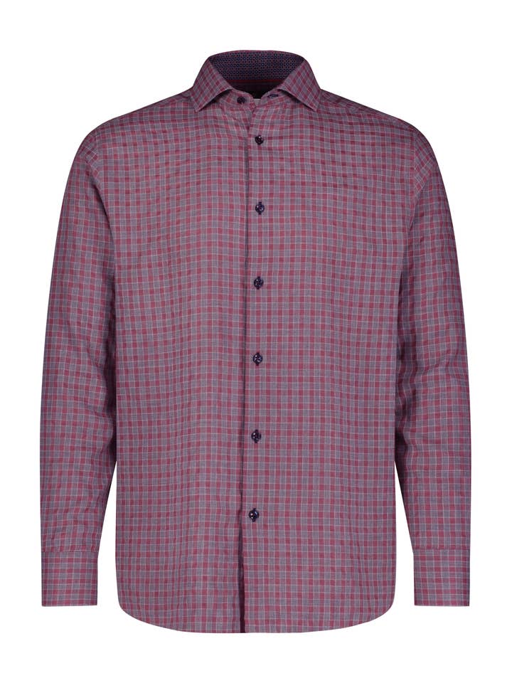 Tri Color Check Woven Shirt for wholesale by Luchiano Visconti