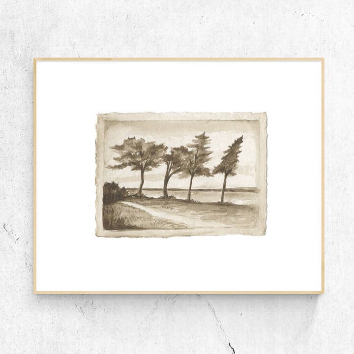 Bellhurst akvarell konsttryck för wholesale av Jessica Frasz Studio