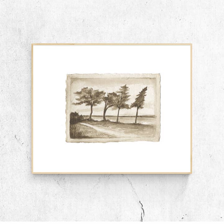 Bellhurst Watercolor Print for wholesale by Jessica Frasz Studio