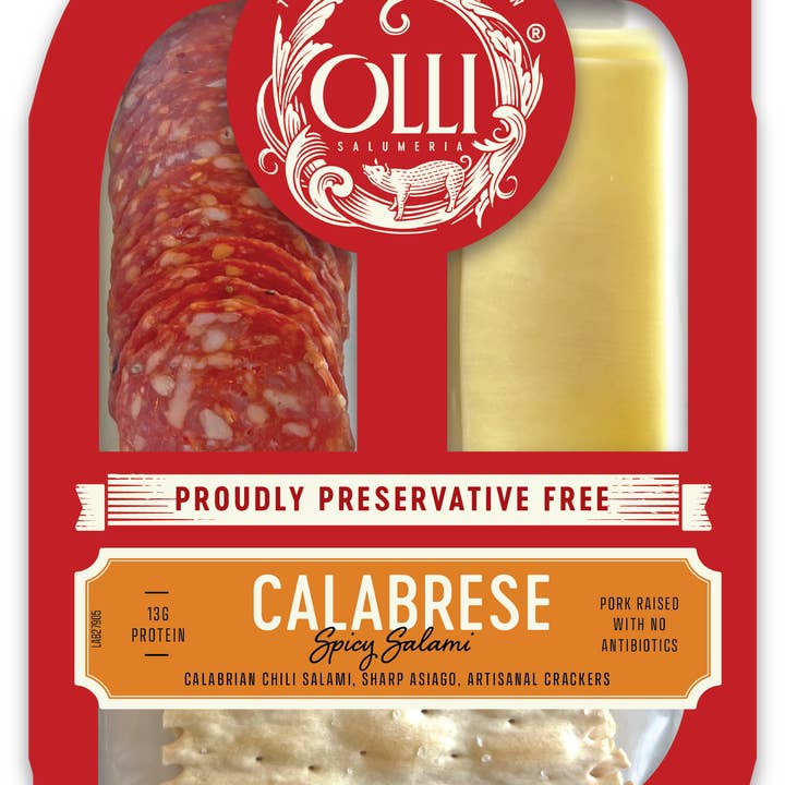 Olli Calabrese & Asiago Snack Pack for wholesale by Olli Salumeria Americana
