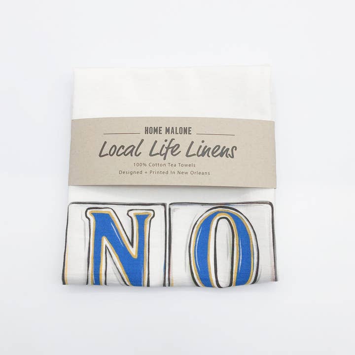Home Malone - Wholesale Tea Towel - NOLA Tiles Tea Towel - French Quarter Street