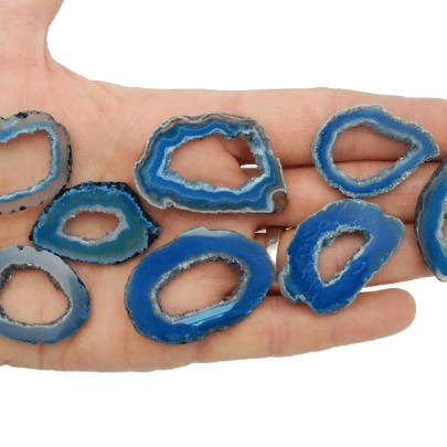 Rock Paradise – Engroshandel Spirituelle sten og krystaller – Krystal Druzy agatskiver med naturligt Druzy Center9