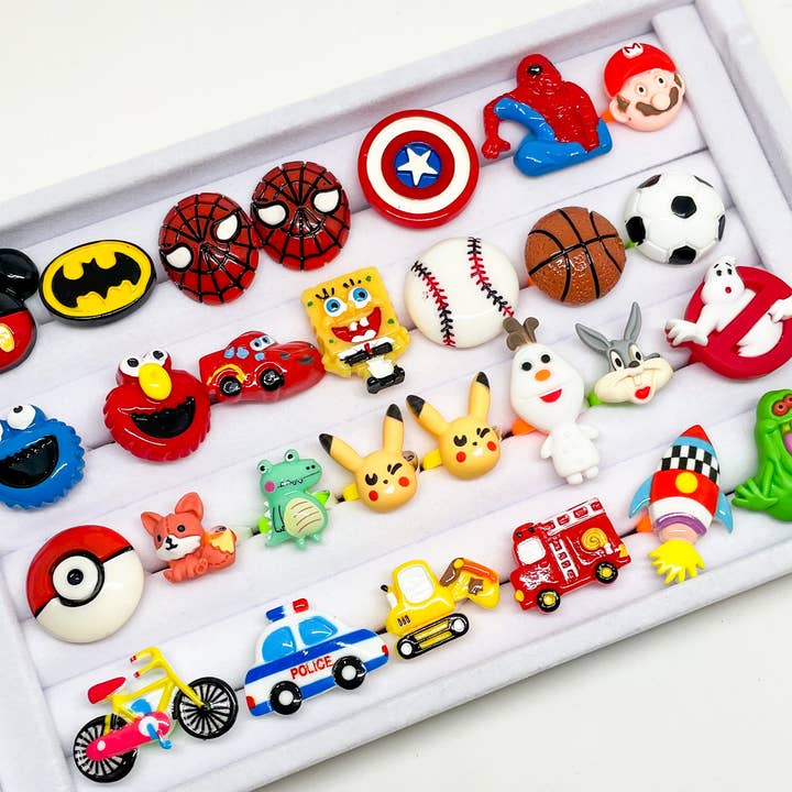 Shantiques Mini Creations - Wholesale Jewelry Set - Kids Rings - Boy Styles