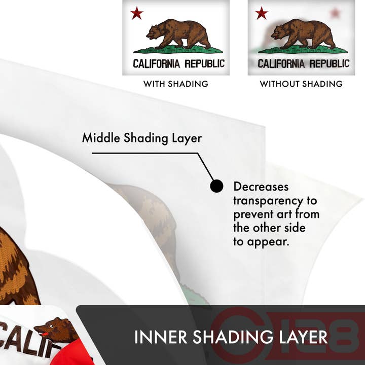 G128 - Wholesale Flag - California CA State Flag 4x6 Ft Double Sided Embr 210D Poly4